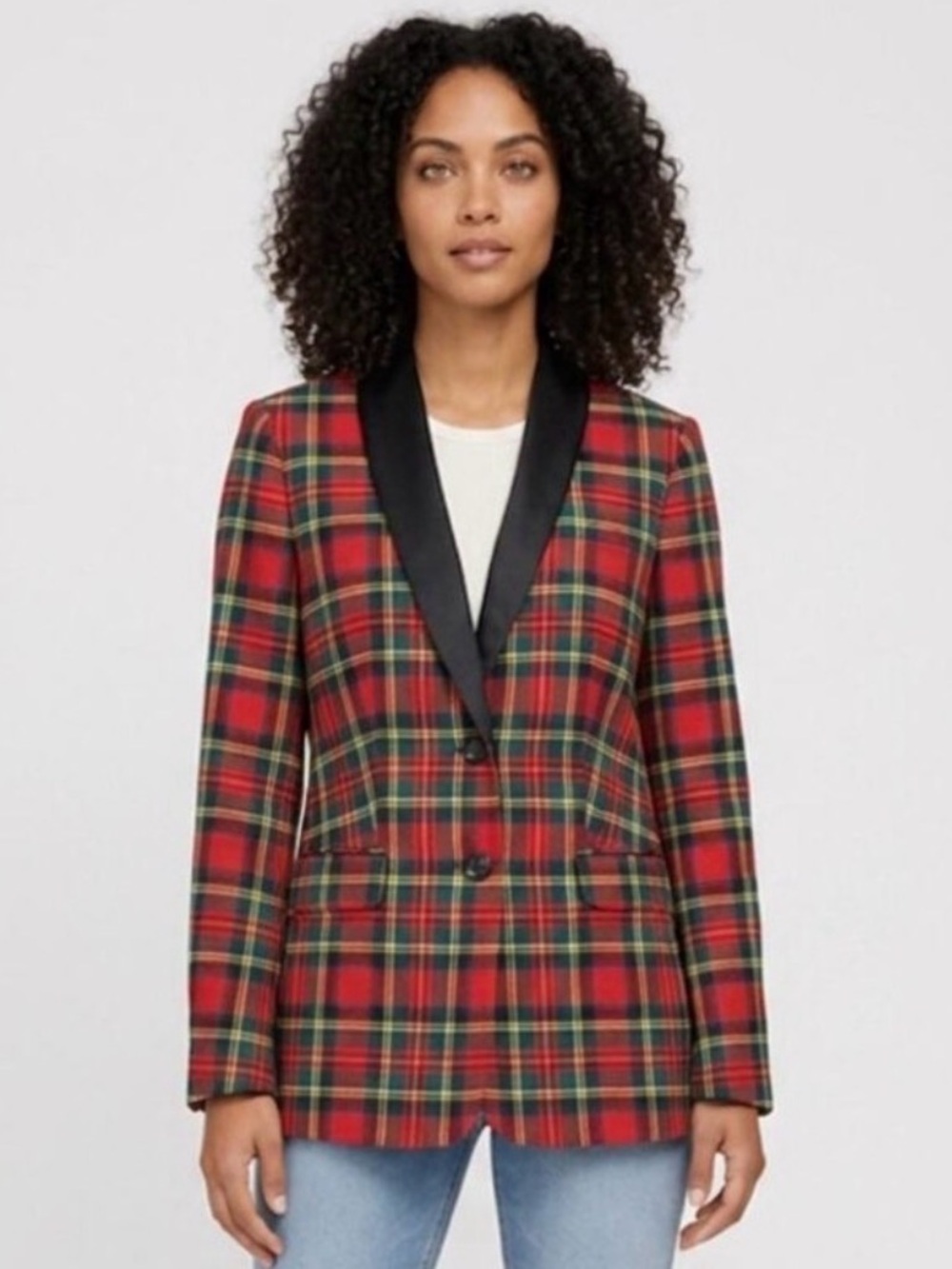J. Crew | Tartan Plaid Tuxedo Jacket, 4P